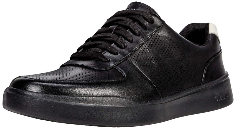 Cole HAAN Mens Grand Crosscourt Modern Perforated Sneaker, Black/Black/White, 10.5-M US - Image 1